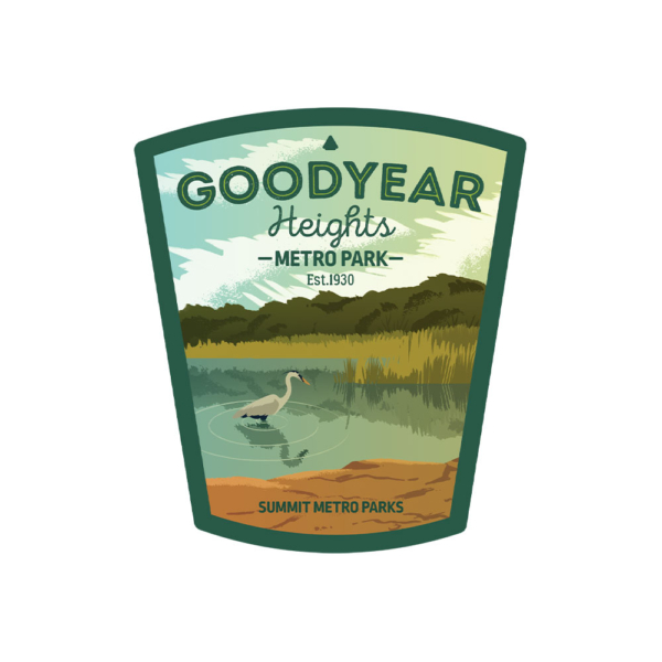 Goodyear Heights Metro Park Sticker or Magnet