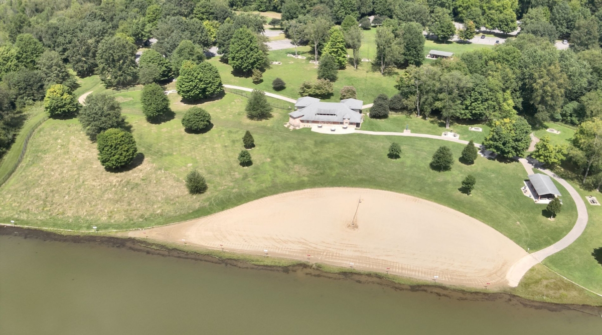 Current birds-eye view of Silver Creek lake area