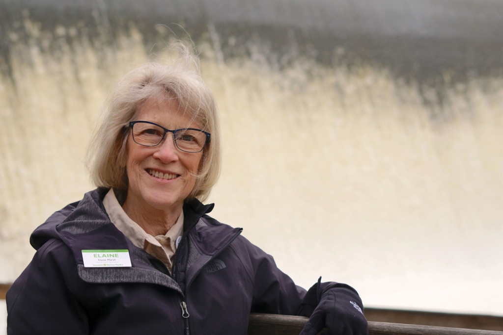 Elaine Marsh at the Gorge Dam