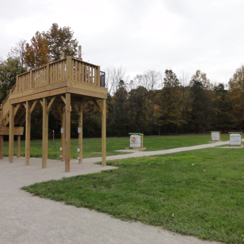 Archery platform at Hampton Hills Metro Park