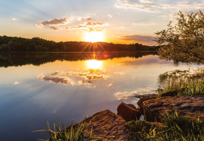 Sunset At Silver Creek Metro Park By Tim McGinnis