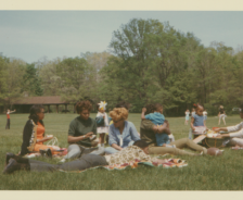 Families enjoy Virginia Kendall playfield, 1967