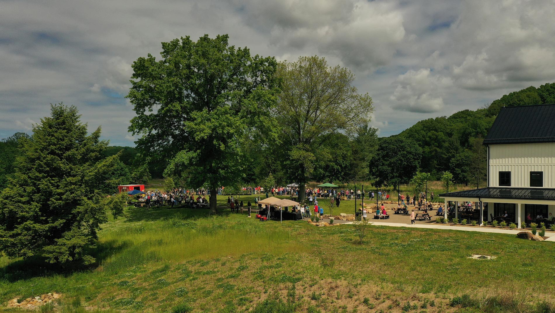 A lively event in the park