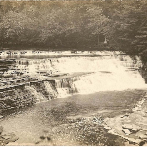 The original "Big Falls" now buried beneath the dammed water.