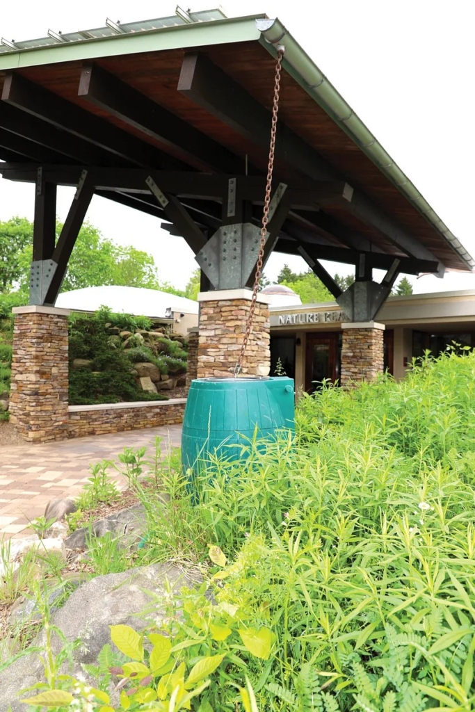 Rain barrel at F.A. Seiberling Nature Realm