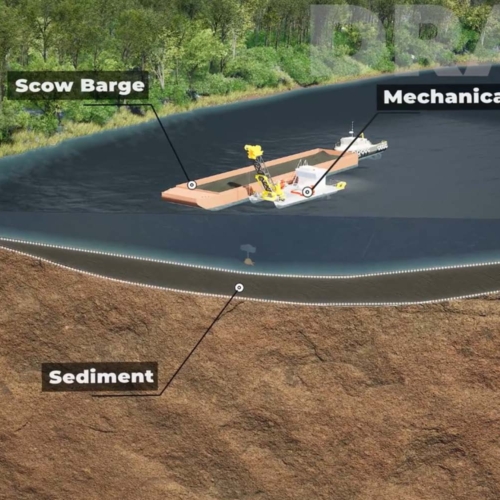 Rendering of scow barge