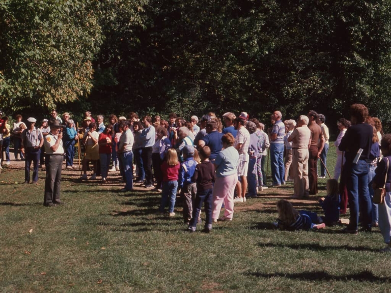 Chief Naturalist Bert Szabo leads a spree hike